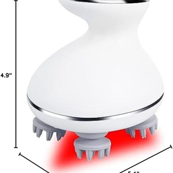 Electric Head Massager Waterproof  Red Light Care Handheld Massager 4 Detachable - Picture 9 of 11